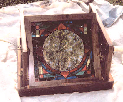 mirror box with stained Glass